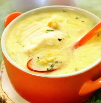 Рыбный суп с кукурузой